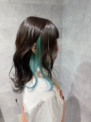 セミロング カラー _WHITE 天神店 YUMEKA🐻のヘアスタイル