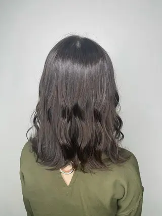 ミディアム &chaLme   心斎橋所属・emi/髪質改善/ 韓国風/艶カラーのヘアスタイル