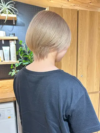 ショート カラー 🧸艶々韓国ヘア 🧁mizunaのヘアスタイル