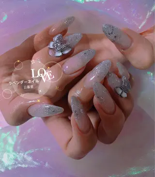 ネイル ラベンダー💖日暮里 ルル💖ネイルのネイルデザイン