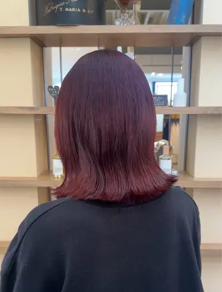 ミディアム カラー 今だけお得な クーポン◎井口朝香のヘアスタイル