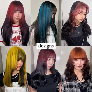 セミロング カラー 💫miyu💫デザ インカラー/アレンジのヘアスタイル