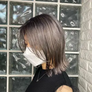 ミディアム カラー カットが上手い 💇‍♂🌸サク🌸のヘアスタイル