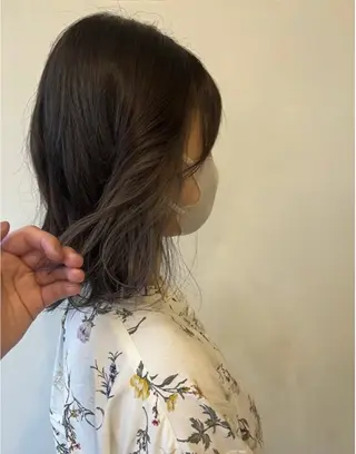 セミロング カラー 小沼采唯👧🏼 海好きオヌちゃんのヘアスタイル