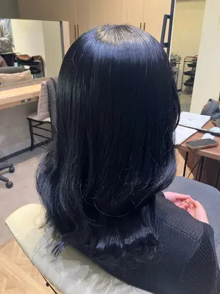 セミロング 及川まき 　オリーブ グレージュカラー♪のヘアスタイル