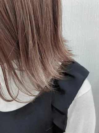 ミディアム カラー 🌿nudeカラー/ レイヤー/藤原🌿のヘアスタイル