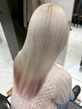 ロング カラー ハイトーン/韓国風/ 艶髪/吉祥寺のヘアスタイル