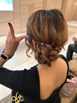 ロング ヘアアレンジ SHANTi 飯塚 ヘアセット/髪質改善のヘアスタイル