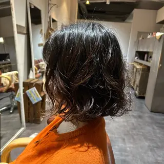 ショート パーマ alex republic所属・尾形 真里のヘアスタイル