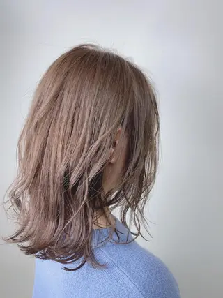 セミロング カラー 井手 伸哉のヘアスタイル