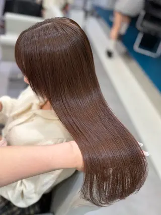 カラー YUZUKI艶カラー /似合わせ小顔カットのヘアスタイル