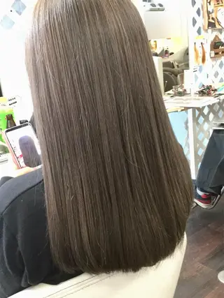 セミロング カラー 加藤 直樹のヘアスタイル