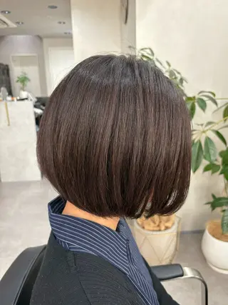 ショート カラー qumu 横浜所属・🌿ショート/ボブ/ 透明感カラー🌿神永のヘアスタイル