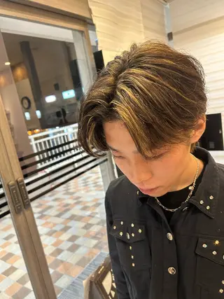 ミディアム メンズ RICHOUR豊中/ hirakuのヘアスタイル