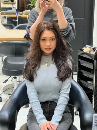 ロング 田中 亜澄のヘアスタイル