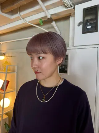 ショート カラー ヘアアレンジ 海外/ハイトーン🪽 ☯️ami☯️のヘアスタイル