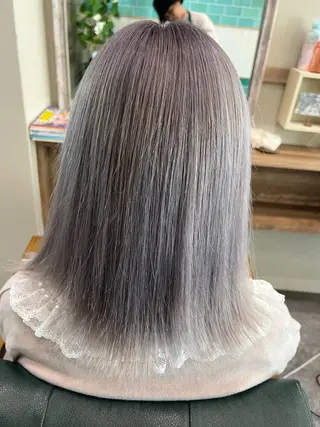 カラー ブリーチ/ストレート ダブルカラーtetoのヘアスタイル