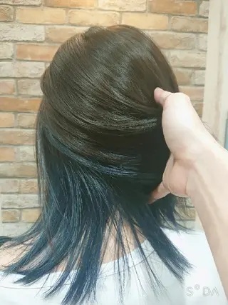 ミディアム カラー GO TODAY SHAiRE SALON キラリトギンザ店所属・🐱higajo🐱 比嘉門(ヒガジョウ)のヘアスタイル