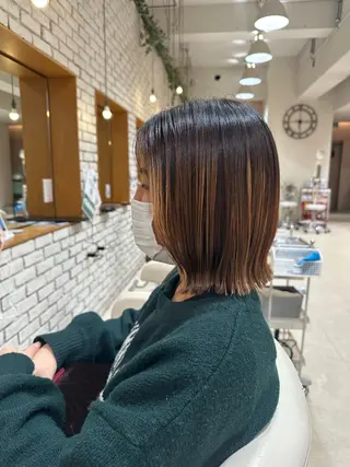 ミディアム 梅本 夢香のヘアスタイル