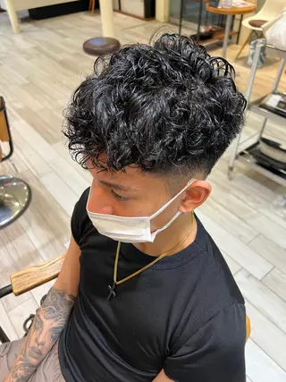 ショート パーマ メンズ タナカ マヤ/金沢八景のヘアスタイル