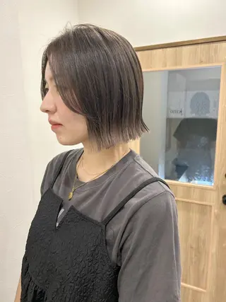 ショート カラー ボブ/ハイトーン 立川loose 下田のヘアスタイル