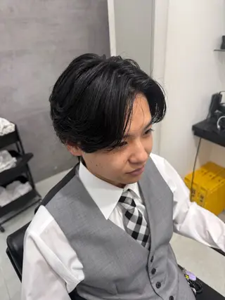 ショート パーマ メンズ Aguhair dolce所属・すぐ予約可能⭕️ さかもとゆうきのヘアスタイル