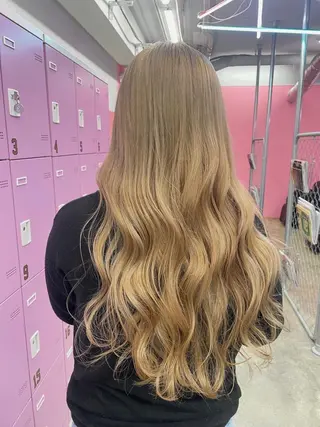 ロング カラー ザクザクレイヤー 🍀/ブリーチ/小田のヘアスタイル