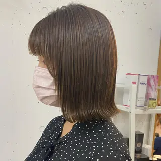 ミディアム カラー 🪭risa 暖色/レイヤー🪭のヘアスタイル