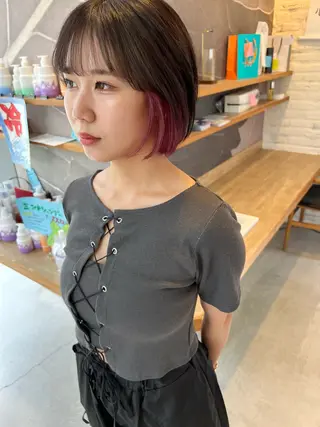 ショート カラー 池本 勇大のヘアスタイル