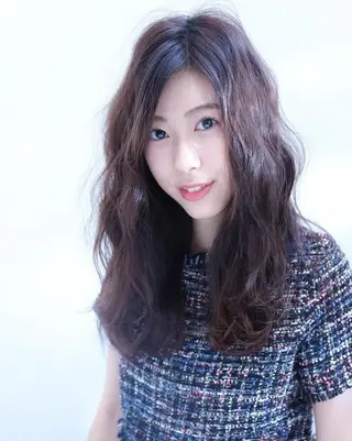 ロング カラー ヘアアレンジ ブリーチ/ヘアケア/ 艶髪/イギチハルのヘアスタイル