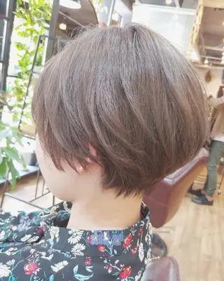ショート パーマ カラー ヘアアレンジ ペスカ豊崎店　沖縄所属・ショート指名No.1 店長　清水のヘアスタイル