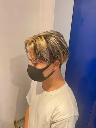 カラー メンズ シャドウパーマ/ 波巻パーマYu-Kiのヘアスタイル