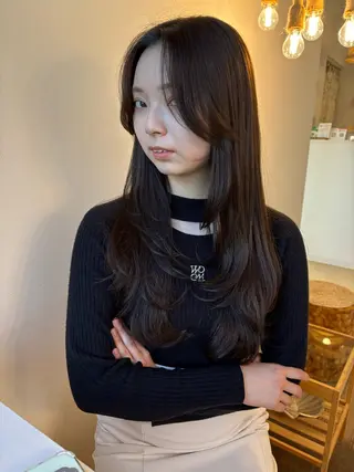 ロング cocoluana(ココルアナ)所属・韓国風ヘア専門 🇰🇷Noaのヘアスタイル