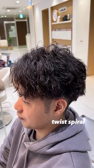 ショート パーマ メンズ メンズ/韓国レイヤー /縮毛矯正/📍爽太のヘアスタイル