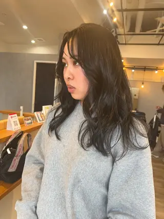 ロング カラー 迫 裕美のヘアスタイル