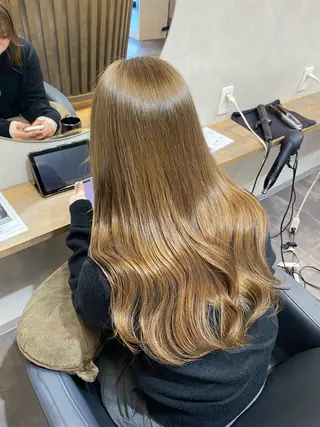 ロング ななみ/博多/ ブリーチ/髪質改善のヘアスタイル