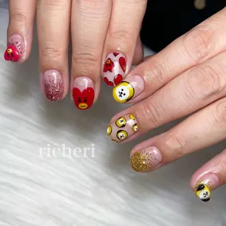 ミディアム ネイル richeri beautyのネイルデザイン