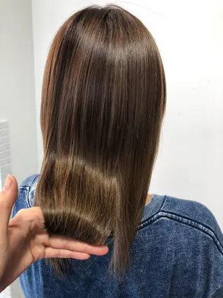 ミディアム 星 沙織のヘアスタイル