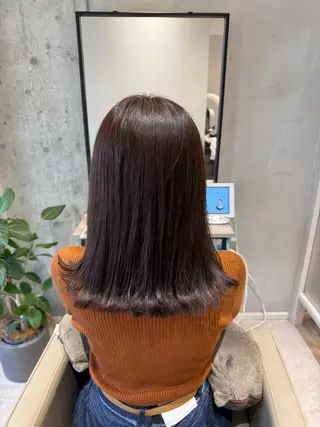 ミディアム カラー 平田 大樹のヘアスタイル