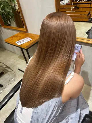 ロング hoNua. 栄/透明感カラーのヘアスタイル