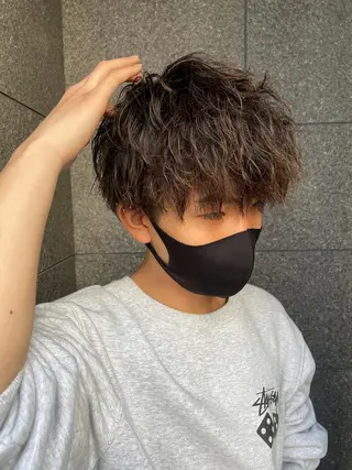 ミディアム 渋谷 メンズヘア⭐️ タニグチヨシユキのヘアスタイル