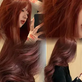 ロング カラー ヘアアレンジ ブリーチ無し透明感 🕊AZUSAのヘアスタイル