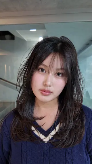 ロング カラー You/中明度カラー 🎨3ヶ月持つカットのヘアスタイル