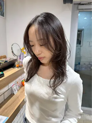 ミディアム レイヤー/髪質改善 渡邉【日吉美容室】のヘアスタイル