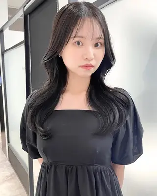 ロング 韓国レイヤーカット 髪質改善▫️水野有真のヘアスタイル