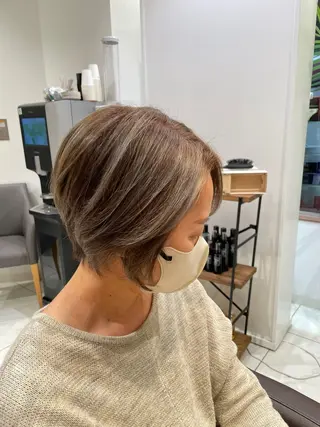 ショート カラー 🇰🇷韓国ヘア★ 副店長.쿠리타⭐︎のヘアスタイル