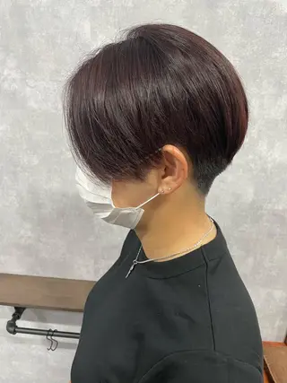 ショート C’LD hair  produce /シールドヘア所属・モテ髪/ボブ/ショー ト/アダチフウトのヘアスタイル