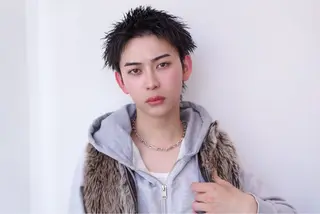 メンズ シャドウパーマ/ レイヤー/和真/新宿のヘアスタイル