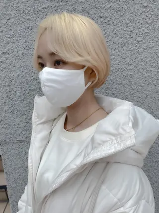 ショート カラー 💗💗韓国レイヤー yu-ki💗💗のヘアスタイル