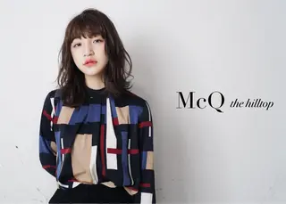 ミディアム セミロング カラー パーマ haretoki 髪質改善サロンのヘアスタイル